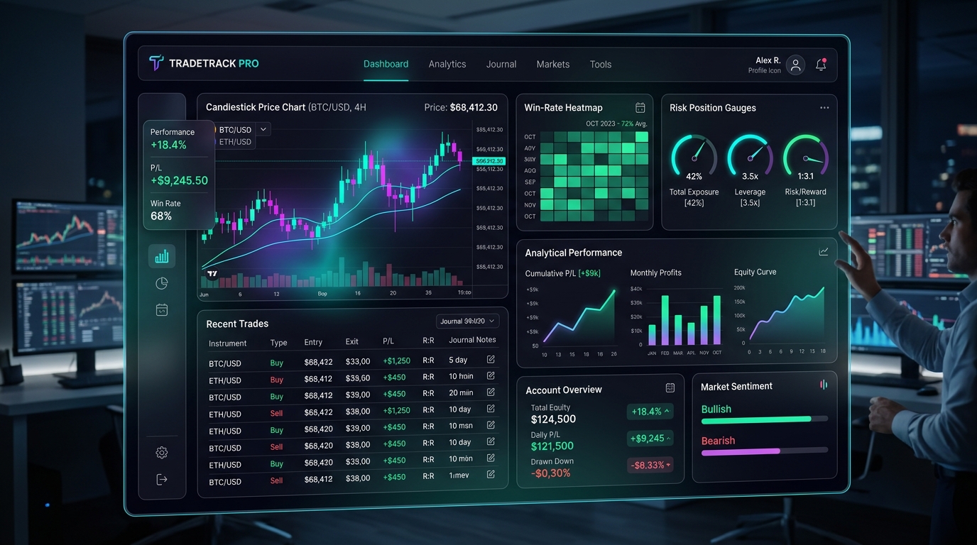 Pnaac Trading Journal AI Dashboard Preview